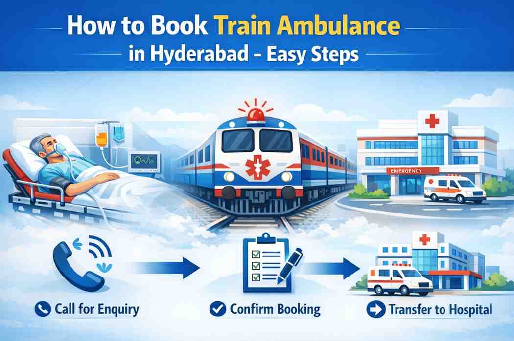 how to book train ambulance in hyderabad